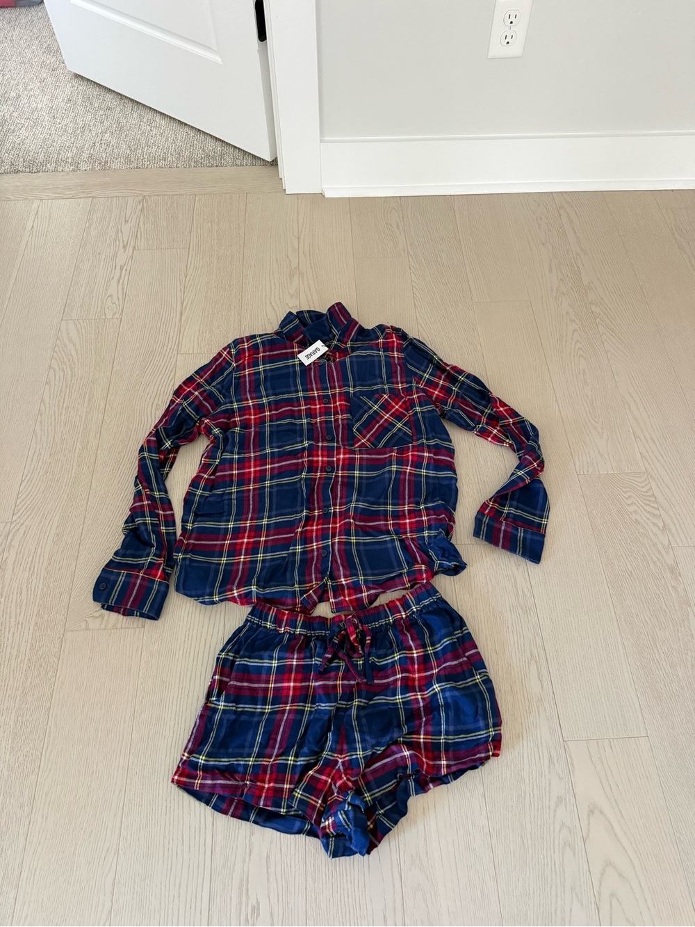 Garage Plaid Pajama Set - Navy and Red